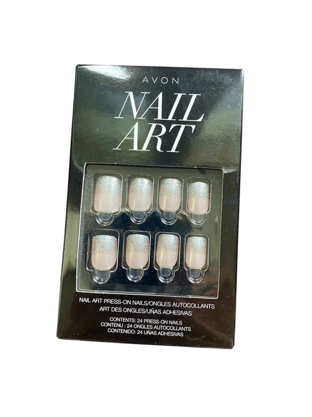 2/$15 Avon Nail Art Press On Nails in Stardust New